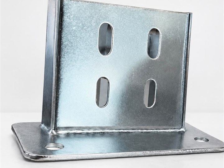 Galvanized welded B4 base plate for structure legs