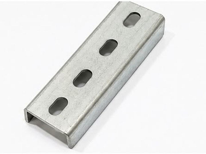 Galvanized strut jointer connecting two channel lengths