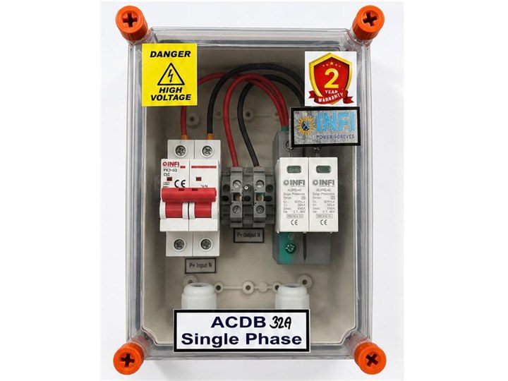 ACDB AC distribution box with MCB and surge protection