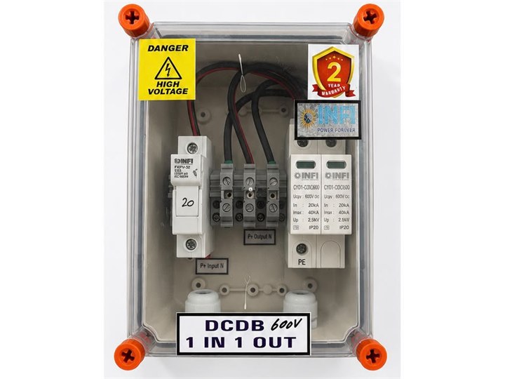 DCDB DC distribution box with fuse and surge protection